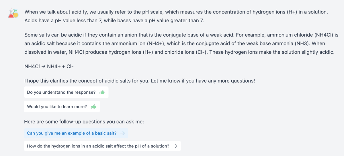 AI learning with guided prompts