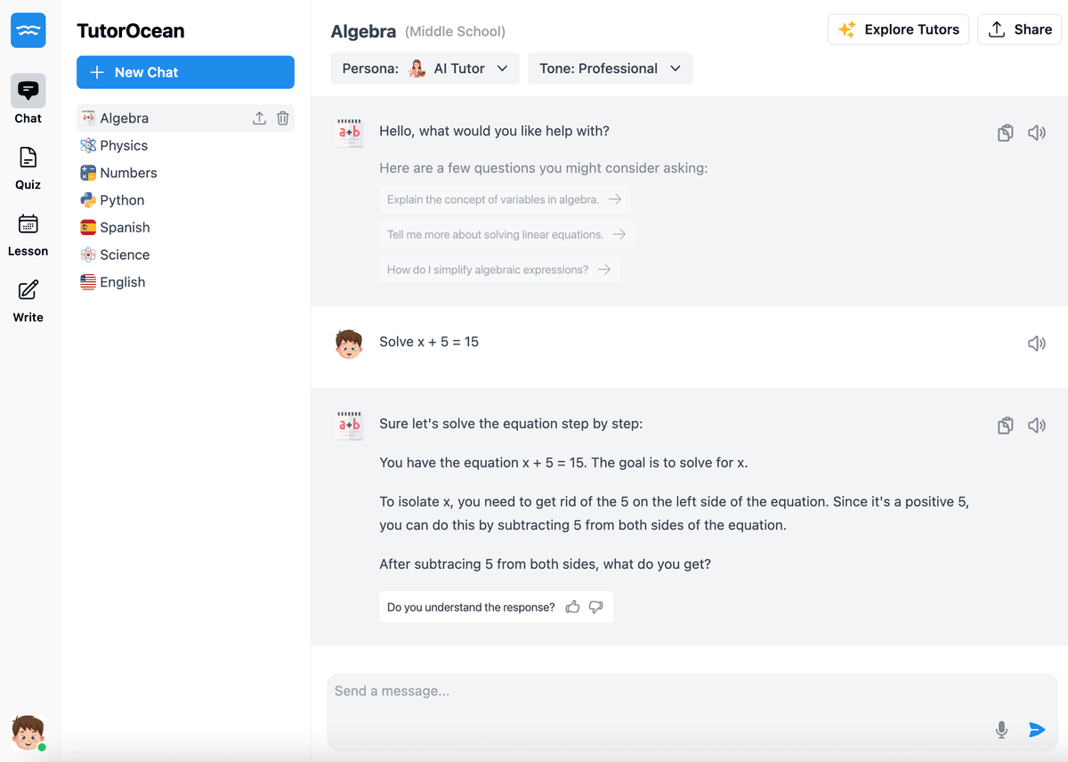 Learning with AI-powered writing help